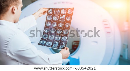 Doctor examine picture. Medical equipment. Royalty-Free Stock Photo #683542021