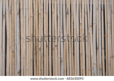 Bamboo wall background.