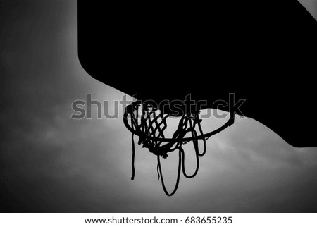Basketball Net - Black And White