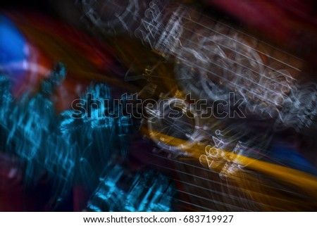 Unique Abstract Light Painting Background