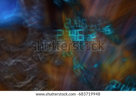 Unique Abstract Light Painting Background
