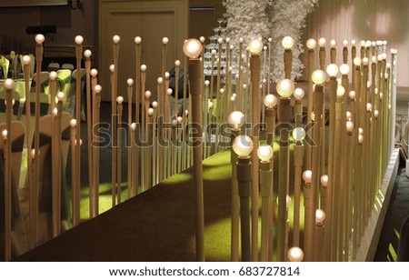 Light Decoration in Wedding party in Vietnam