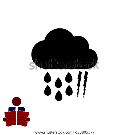 weather, cloud icon, vector best flat icon, EPS