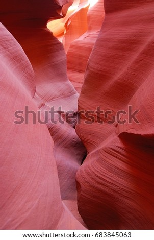 A beautiful nature image of the world famous Antelope Canyon in Utah state, USA.