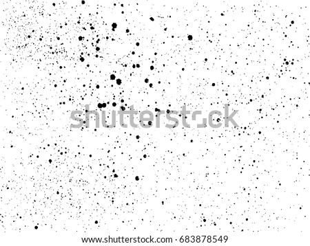 Ink blots Grunge urban background.Texture Vector. Dust overlay distress grain . .Black paint splatter , dirty,poster for your design. Hand drawing illustration Royalty-Free Stock Photo #683878549