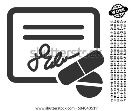 Receipt icon with black bonus profession clip art. Receipt vector illustration style is a flat gray iconic symbol for web design, app user interfaces.