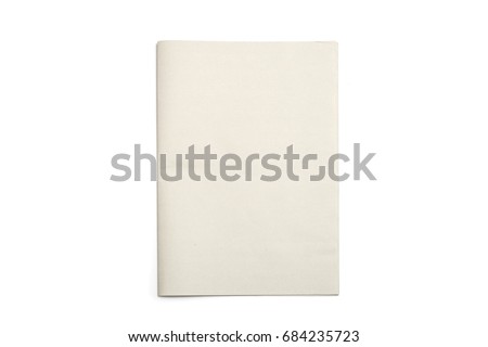 Blank Newspaper with isolated background. Royalty-Free Stock Photo #684235723