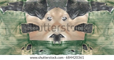 Cubist puppy, symphony of ocher tones,Abstract Symmetrical Photographs of Spain fields from the air ,artistic representation of human labor camps bird's eye view,  abstract  surreal, expressionist