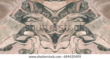 Dad rabbit in his burrow with rabbits,Abstract Symmetrical Photographs of Spain fields from the air ,artistic representation of human labor camps bird's eye view,  abstract  surreal, expressionist