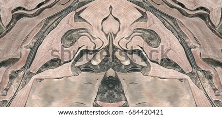 Landowner with cochineal head,Abstract Symmetrical Photographs of Spain fields from the air ,artistic representation of human labor camps bird's eye view,  abstract  surreal, expressionist
 
