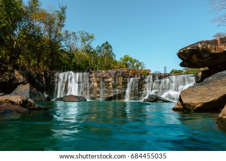 Tat Ton Waterfall in Chaiyapum, Thailand