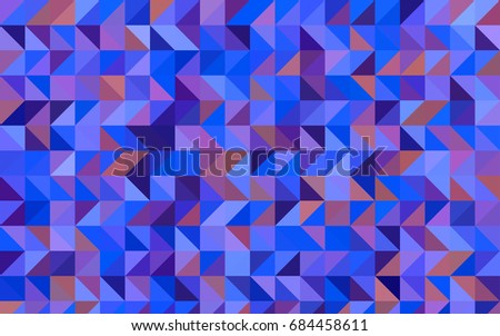 Light Blue, Red vector abstract polygonal background. Creative illustration in halftone style with gradient. Triangular pattern for your business design.