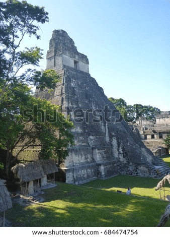 Ancient Maya Ruins in Tikal, Guatemala