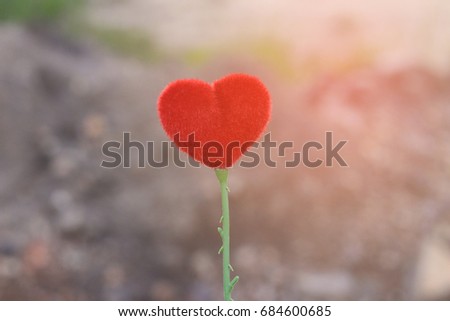 A red heart 