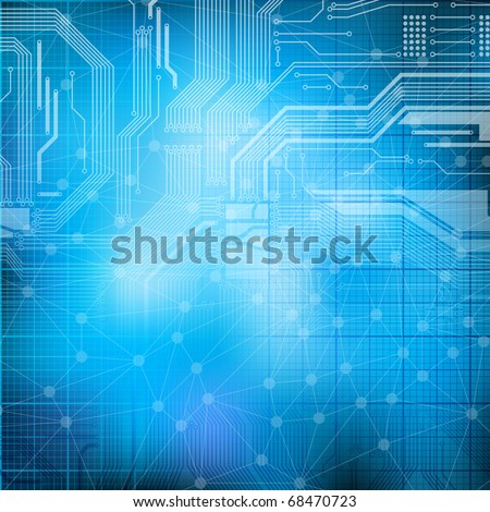 Abstract design technology theme vector background. Eps10 Royalty-Free Stock Photo #68470723