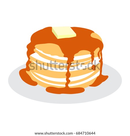 Isolated dessert on a white background, Vector illustration
