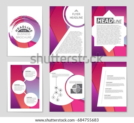 Abstract vector layout background set. For art template design, list, front page, mockup brochure theme style, banner, idea, cover, booklet, print, flyer, book, blank, card, ad, sign, sheet,, a4