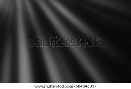 Sun rays light on black background for overlay design