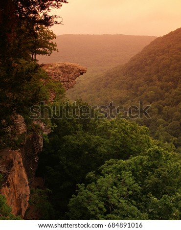 Hawksbill Crag, Upper Buffalo Wilderness Area, Ozark National Forest, Arkansas Royalty-Free Stock Photo #684891016