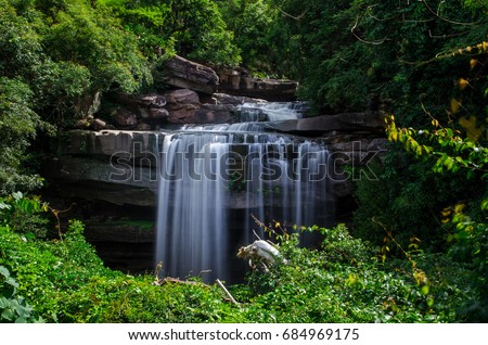 Water fall, "Tad Tone Water Fall" in Ubonratchathani Province, Thailand