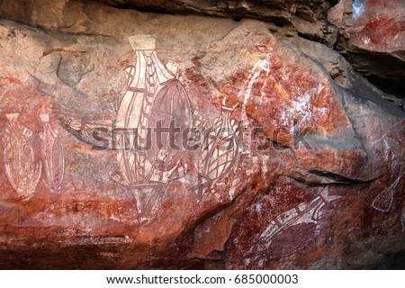 Nourlangie Rock Aboriginal art sites, Kakadu National Park, Northern Territory, Australia