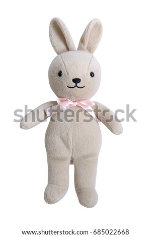  little rabbit toys isolated on white background with clipping path Royalty-Free Stock Photo #685022668