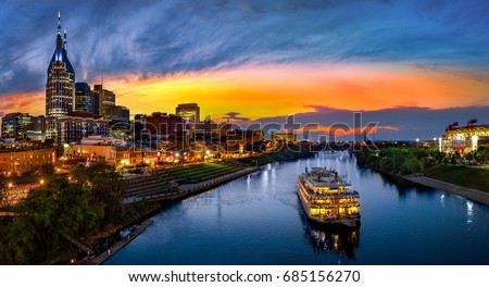 Nashvile Skyline Royalty-Free Stock Photo #685156270