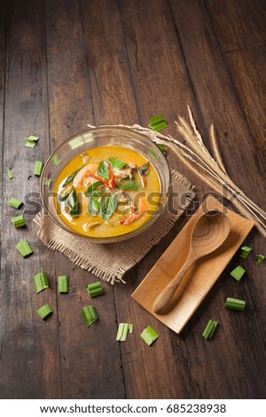 Green Shrimp Curry , Thai cuisine