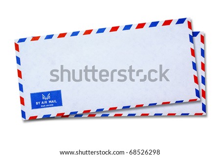 White Vintage Envelope Royalty-Free Stock Photo #68526298