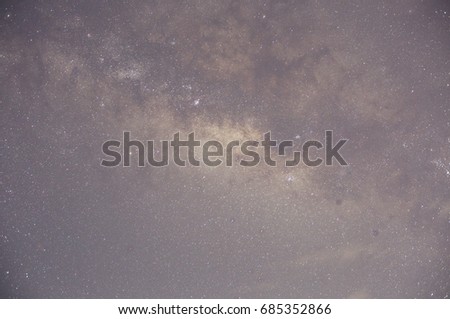A milky way and night.