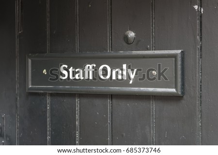 staff only