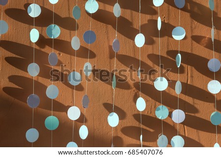 Background of colored circles, excellent shadows, colour