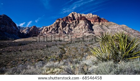 Photograph of the Mojave Desert just outside Las Vegas