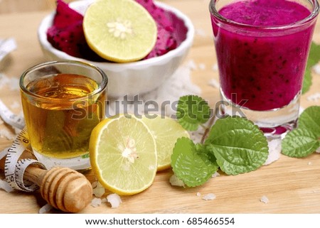 dragon fruit juice smoothies