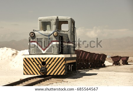 Abandoned freight train