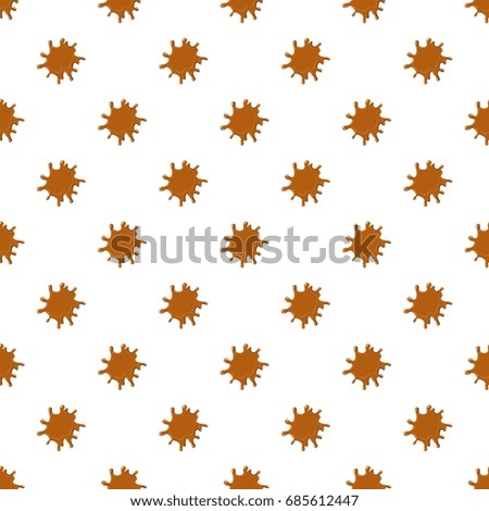Large puddle of caramel pattern seamless repeat in cartoon style vector illustration