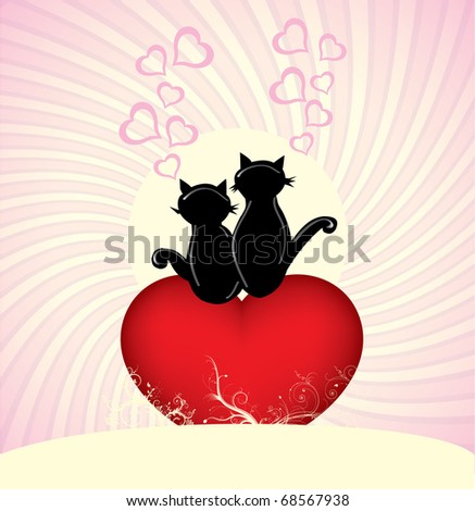 a love themed illustration