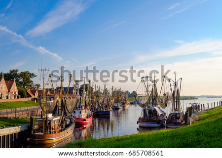 Harbor of Greetsiel/Germany Royalty-Free Stock Photo #685708561