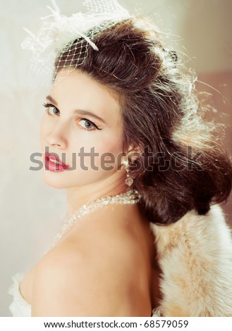 picture of lovely retro styled woman