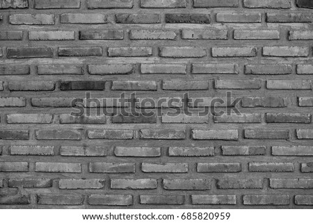 old brik wall black and white Royalty-Free Stock Photo #685820959