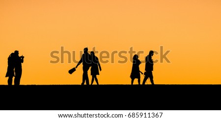 Silhouette People