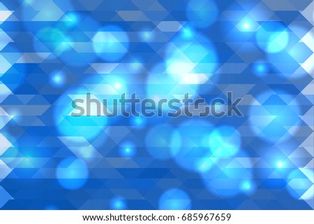 Abstract vector mosaic with shinny effects