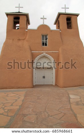 San Francisco de Asis Catholic Church in historic Ranchos de Taos, Northern New Mexico