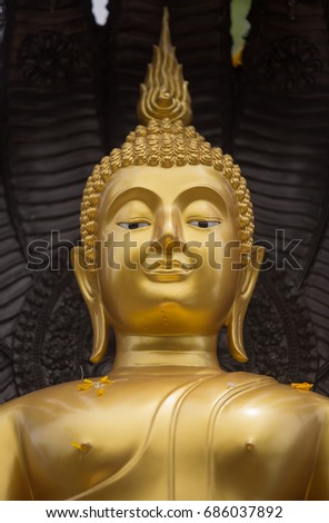 Buddha with the Naga