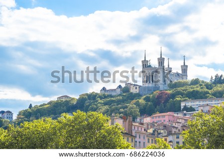 The hill La Fourviere, Lyon, France
