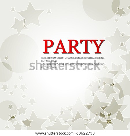 Vector elegant party background with stars