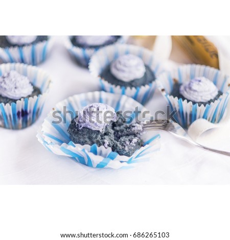 blue matcha muffins vegan healthy