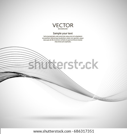 Abstract wavy background. Dynamic illustration