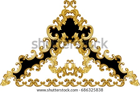 flowers and baroque Royalty-Free Stock Photo #686325838