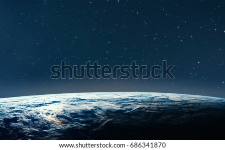 Planet earth from the space at night
Some elements of this image are furnished by NASA.